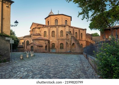 Basilica di San Vitale, one of the most important examples of early Christian Byzantine art in western Europe,built in 547, Ravenna, Emilia-Romagna, Italy - Shutterstock ID 2199820799