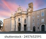 The Basilica of the Holy Cross in Jerusalem or Basilica di Santa Croce in Gerusalemme. Rome, Italy