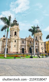 The Basilica Metropolitan Cathedral In The Historic Centre Of Lima, Peru.