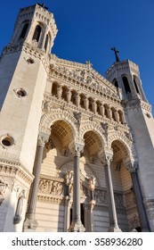 Basilica of Notre-Dame de Fourviere, Lyon, France.