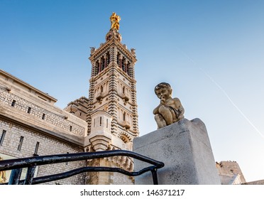 Basilica of Notre-Dame de la Garde in Marseilles, France