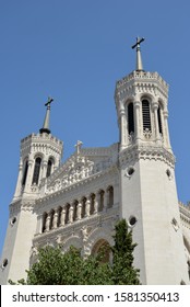 The Basilica Of Notre-Dame Of Fourviere (La Basilique Notre Dame De Fourvière) In Lyon, France, Europe 