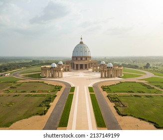 Basilica of Our Lady of Peace in Yamoussoukro, Ivory Coast - Shutterstock ID 2137149199