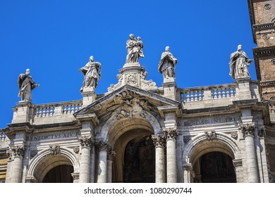 Basilica Of Saint Mary Major (Basilica Di Santa Maria Maggiore, 1743) - Papal Major Basilica And Largest Church In Rome Dedicated To Blessed Virgin Mary. Italy.