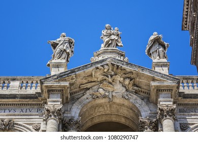 Basilica Of Saint Mary Major (Basilica Di Santa Maria Maggiore, 1743) - Papal Major Basilica And Largest Church In Rome Dedicated To Blessed Virgin Mary. Italy.