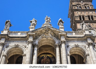 Basilica Of Saint Mary Major (Basilica Di Santa Maria Maggiore, 1743) - Papal Major Basilica And Largest Church In Rome Dedicated To Blessed Virgin Mary. Italy.