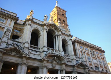 Basilica Of Saint Mary Major (Basilica Di Santa Maria Maggiore, 1743) - Papal Major Basilica And Largest Church In Rome Dedicated To Blessed Virgin Mary. Italy.