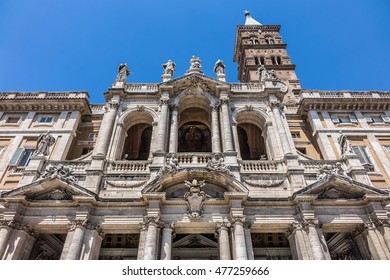 Basilica Of Saint Mary Major (Basilica Di Santa Maria Maggiore, 1743) - Papal Major Basilica And Largest Church In Rome Dedicated To Blessed Virgin Mary. Italy.