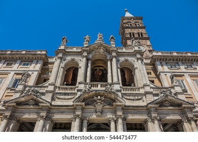 Basilica Of Saint Mary Major (Basilica Di Santa Maria Maggiore, 1743) - Papal Major Basilica And Largest Church In Rome Dedicated To Blessed Virgin Mary. Italy.