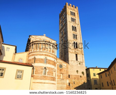Basilica of San Frediano in Lucca .Tuscany. Italy