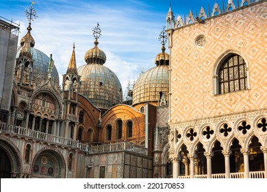 The Basilica Of San Marco In St. Marks Square In Venice, Italy