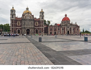 Basilica square of Our Lady of Guadalupe in Mexico city