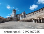 Basilica of St. Francis of Assisi (Basilica Papale di San Francesco) . Assisi, Umbria, Italy