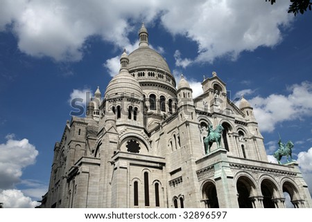 Basilique Du Sacre Coeur in Paris.