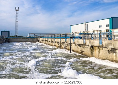 Basin For Sewerage Water Aeration And Cleaning In Process Of Sewage Treatment, Biological Treatment Plant