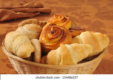 A Basket Of Assorted Holiday Baked Goods