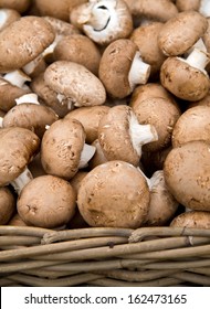 Basket Of Chestnut Mushrooms