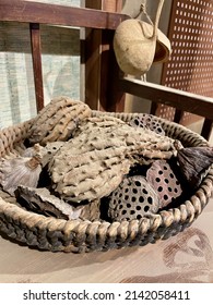 Basket With Dried And Strange Things