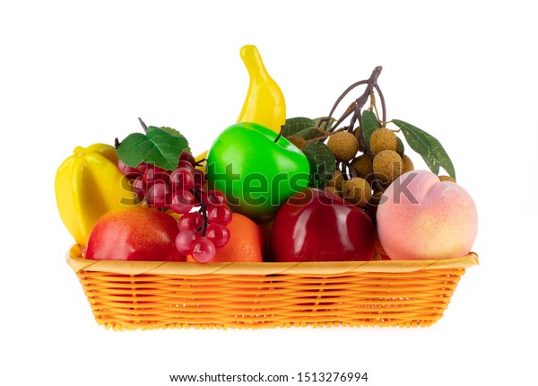 Basket Fruit Decoration Artificial Fruit Ornaments Stock Photo Edit Now 1513276994