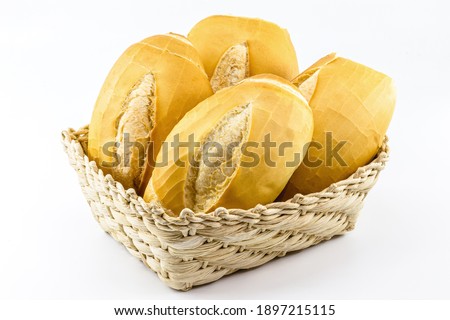 A basket full of traditional Brazilian bread, called 