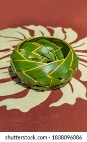 Basket Made From Hala Leaves, Kauai, Hawaii, USA.