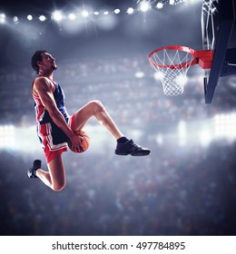 Basket Player At The Stadium