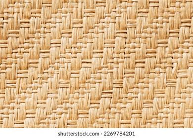 Basket texture. Wicker background. Wooden mat pattern. Decorative mesh. Stiped wood background.