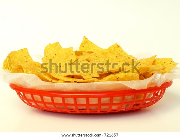 Basket Tortilla Chips Stock Photo Edit Now 721657