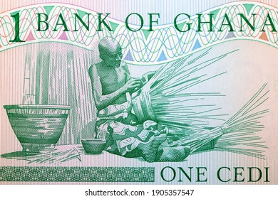 Basket Weaver From Old Ghanaian Money