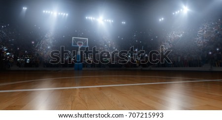 Basketball arena in 3D