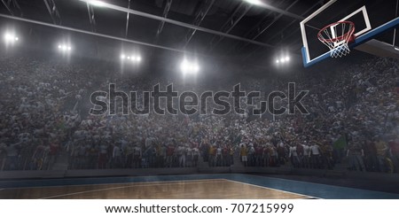 Basketball arena in 3D