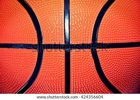 Basketball ball. Close up of basketball ball. Sport concept.