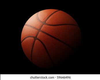 Basketball Ball In Dark