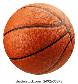 Basketball Ball isolated on white background, clipping path, full depth of field