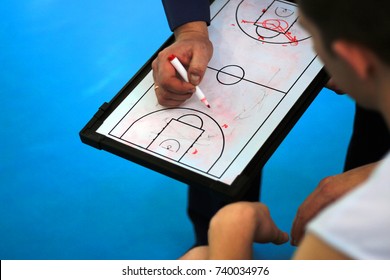 basketball coach on the court - Powered by Shutterstock
