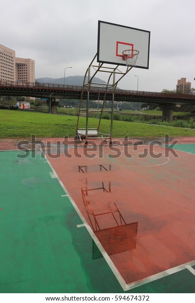 Basketball Court Park Stock Photo (Edit Now) 594674372