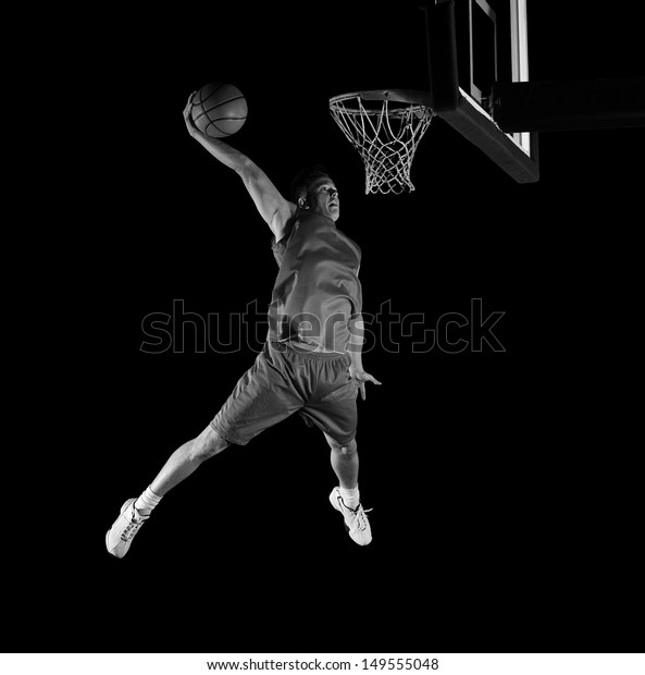 Basketball Game Sport Player Action Isolated Stock Photo (Edit Now ...