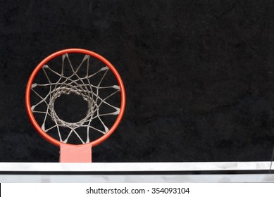 Basketball hoop from above