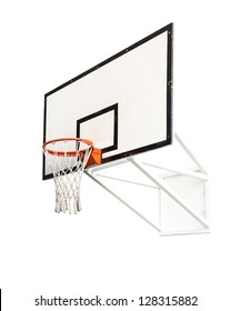 Basketball Hoop Isolated On White Background