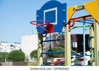 Basketball Hoop On The Playground