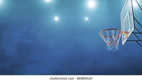 Basketball Hoop Professional Basketball Arena Stock Photo 683804524 ...