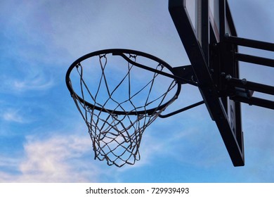 Basketball Hoop Sky Background Stock Photo 729939493 | Shutterstock