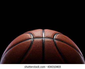 Basketball Isolated On Black Background