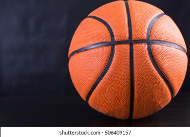 Basketball Item Ball Black Background Stock Photo 506409157 | Shutterstock