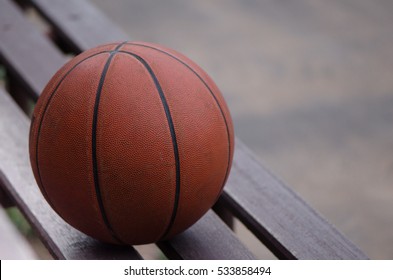 Basketball On Bench