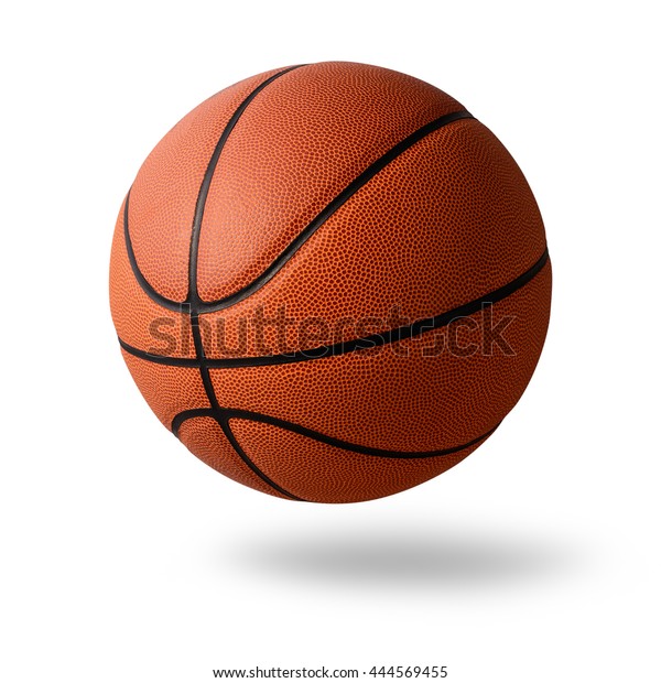 Basketball On White Background Stock Photo (Edit Now) 444569455