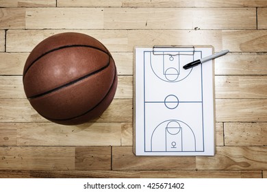 Basketball Playbook Game Plan Sport Strategy Concepts - Powered by Shutterstock