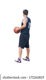 Basketball Player Seen From Behind