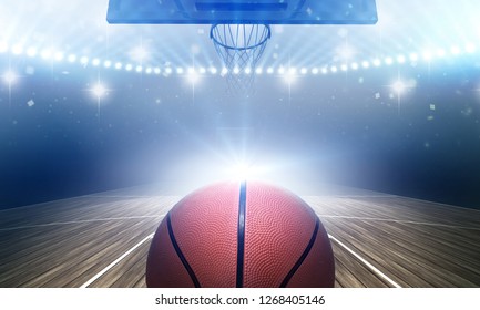 Basketballstadion 3d-Darstellung