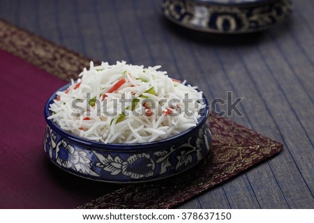 basmati rice  in a bowl 
